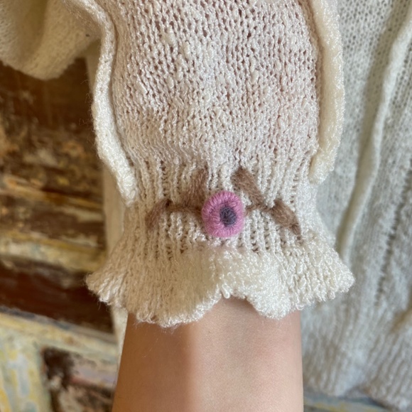 Precious Sheer Knit Blouse - Picture 4 of 5